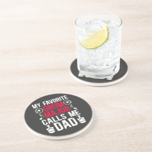 Dessous De Verre En Grès Mon Père Tambour Major Préféré D'un Tambour