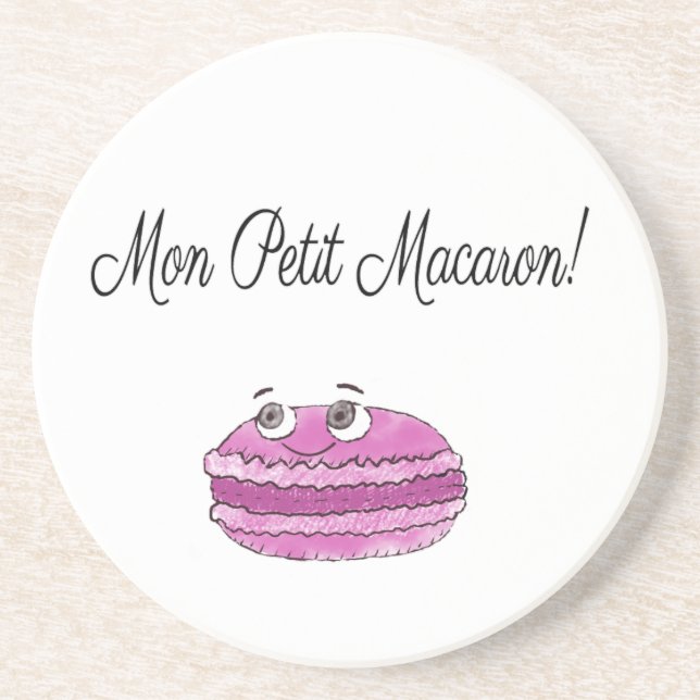 Dessous De Verre En Grès Mon Petit Macaron (Devant)