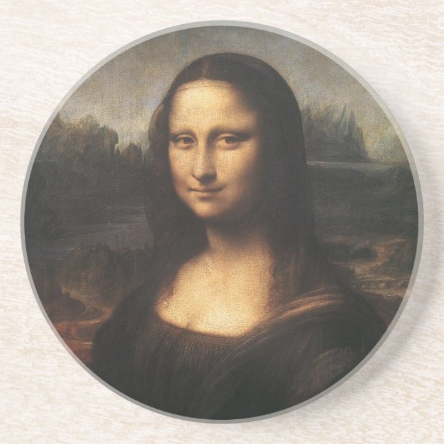 Dessous De Verre En Grès Mona Lisa sur toile (Devant)