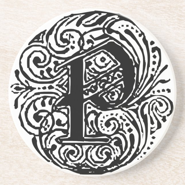 Dessous De Verre En Grès Monarchie P (Devant)