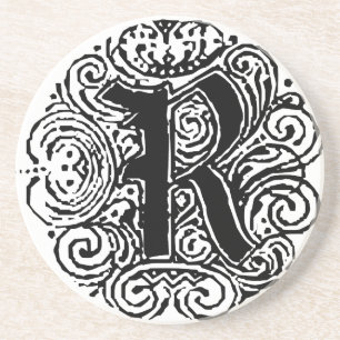 Dessous De Verre En Grès Monarchie "R"