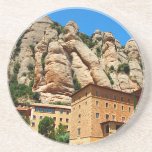 Dessous De Verre En Grès Monastère de Montserrat, Catalogne, Espagne