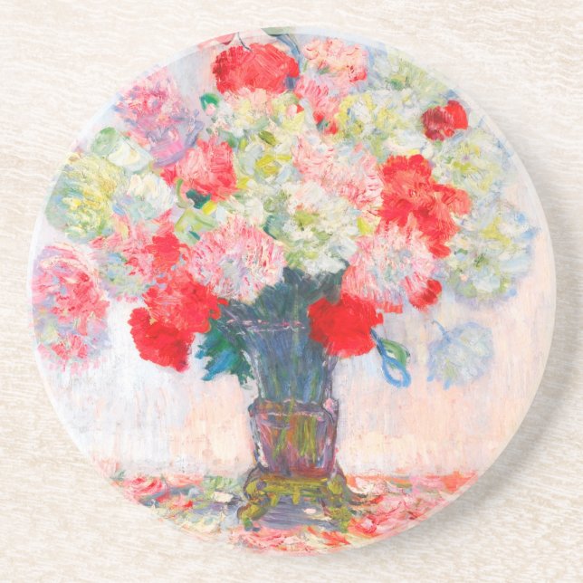 Dessous De Verre En Grès Monet Peonies (Devant)