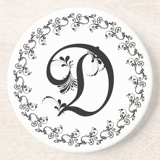 Dessous De Verre En Grès Monogramme D Volanté (Devant)