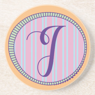 Dessous De Verre En Grès Monogramme I Dessous de verre de grès