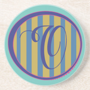 Dessous De Verre En Grès Monogramme O Dessous de verre de grès