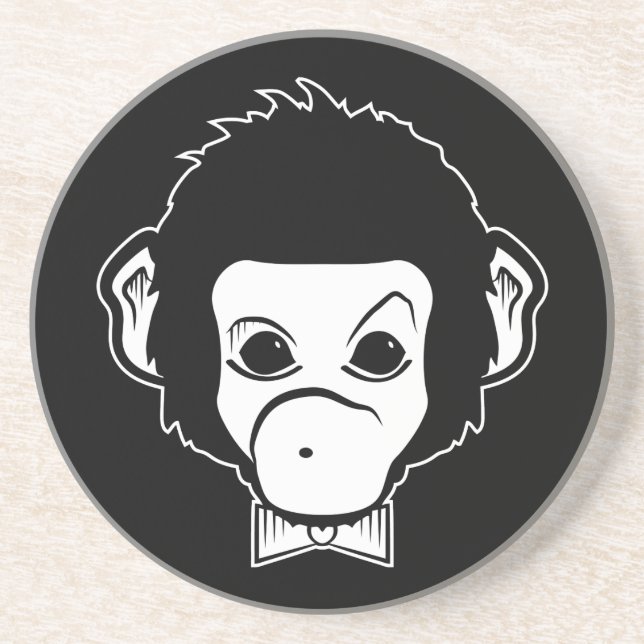 Dessous De Verre En Grès monsieur monkey (Devant)