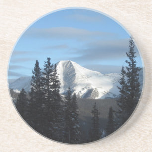 Dessous De Verre En Grès Montagne des Rocheuses