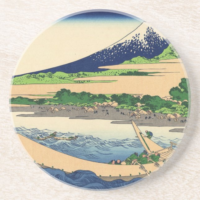Dessous De Verre En Grès Monts d'art Hokusai (Devant)
