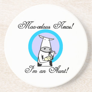 Dessous De Verre En Grès Moo-velous News Je suis une tante T-shirts et cade