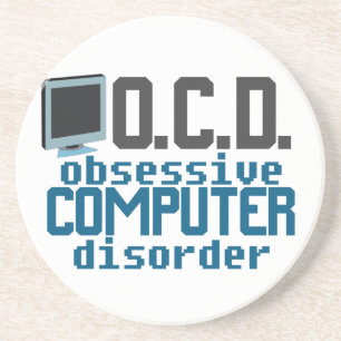 Dessous De Verre En Grès Mordu de l'informatique