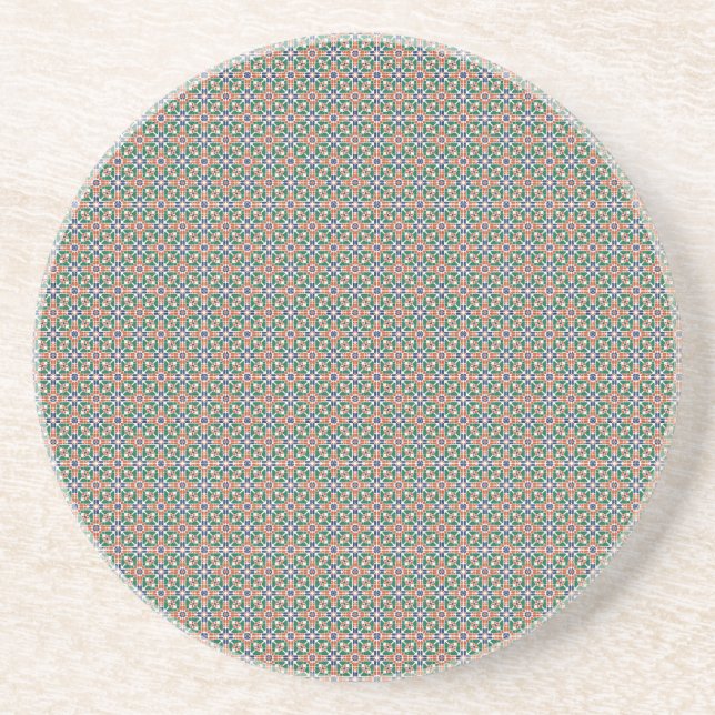Dessous De Verre En Grès Moroccan Zellige Pattern Geometric Coaster (Devant)