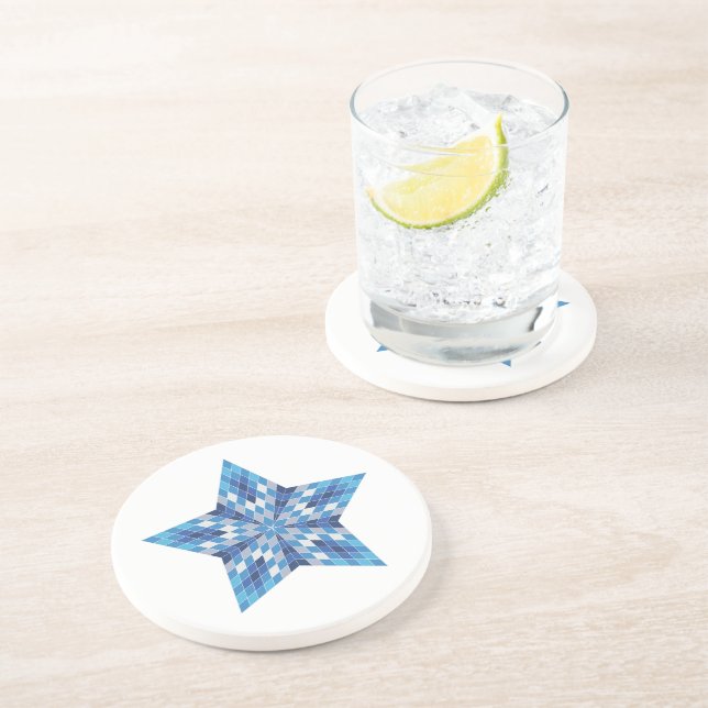 Dessous De Verre En Grès Mosaic Starburst (Côté)