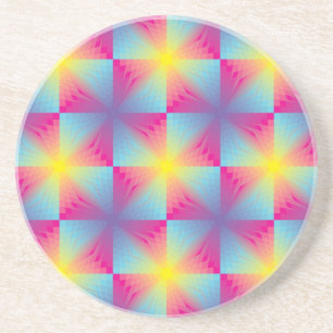 Dessous De Verre En Grès Mosaïque carrée abstraite de vecteur