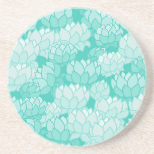 Dessous De Verre En Grès Motif 2 de Lotus