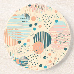 Dessous De Verre En Grès Motif à dots branchés lancer oreiller