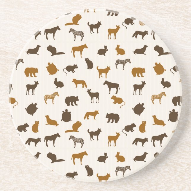 Dessous De Verre En Grès Motif animal 1 (Devant)