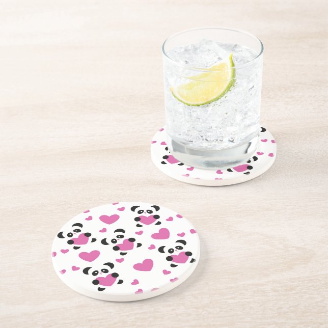 Dessous De Verre En Grès Motif au jour de l'amour (Côté)