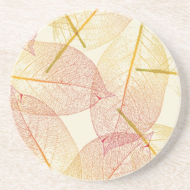 Dessous De Verre En Grès Motif automne (Devant)