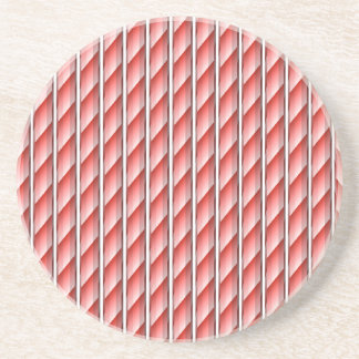 Dessous De Verre En Grès motif blanc rouge