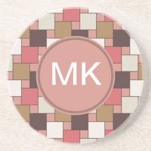 Dessous De Verre En Grès Motif d'armure d'épice de citrouille