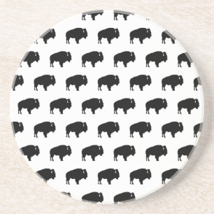 Dessous De Verre En Grès motif de bison