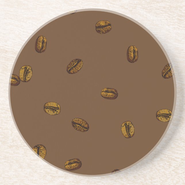 Dessous De Verre En Grès Motif de café (Devant)