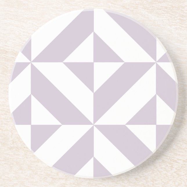 Dessous De Verre En Grès Motif de cube de pale Cool géométrique (Devant)