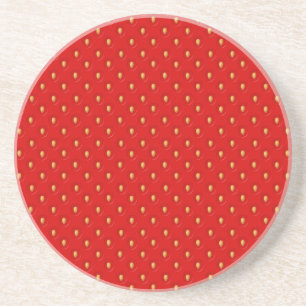 Dessous De Verre En Grès Motif de fraise
