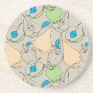 Dessous De Verre En Grès Motif de fruits