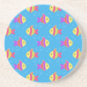 Dessous De Verre En Grès Motif de poissons