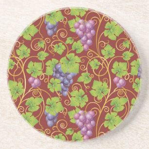 Dessous De Verre En Grès Motif de raisin