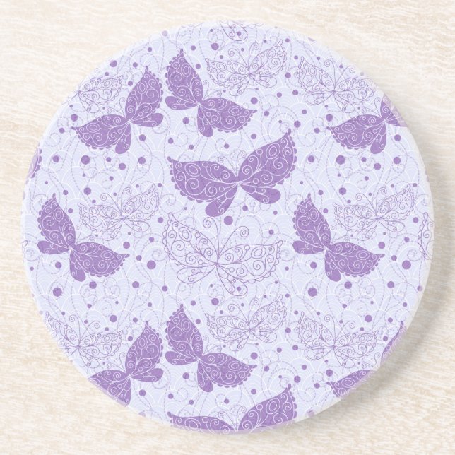 Dessous De Verre En Grès Motif de ressort (Devant)