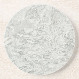 Dessous De Verre En Grès Motif de surface en marbre gris