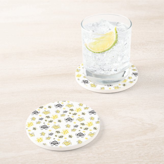 Dessous De Verre En Grès Motif des abeilles (Côté)