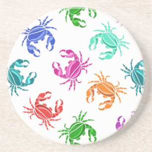 Dessous De Verre En Grès Motif des crabes
