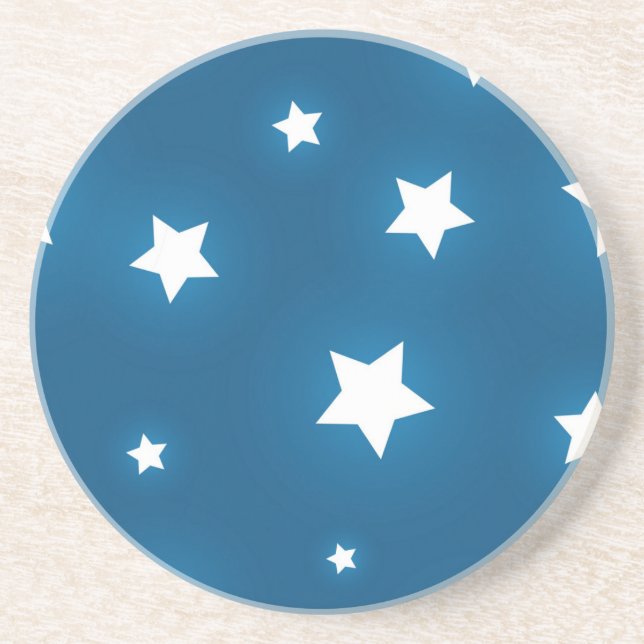 Dessous De Verre En Grès Motif d'étoiles (Devant)