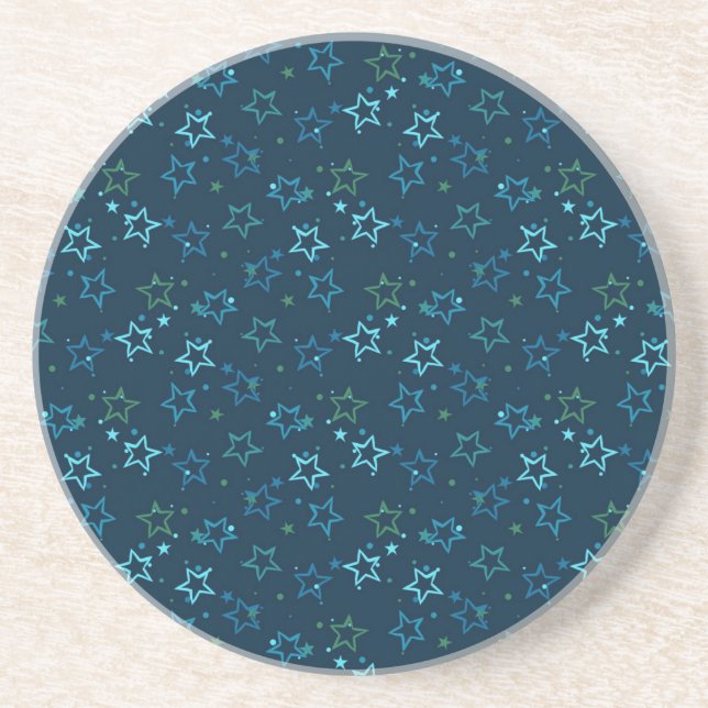 Dessous De Verre En Grès Motif d'étoiles (Devant)
