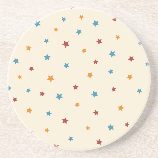 Dessous De Verre En Grès Motif d'étoiles (Devant)