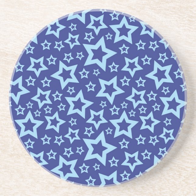 Dessous De Verre En Grès Motif d'étoiles (Devant)