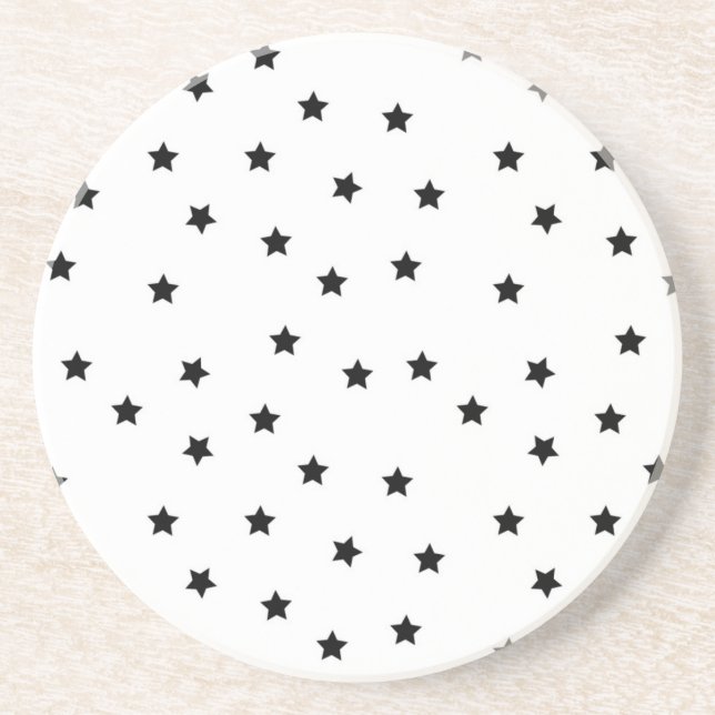 Dessous De Verre En Grès Motif d'étoiles (Devant)