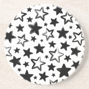 Dessous De Verre En Grès Motif d'étoiles