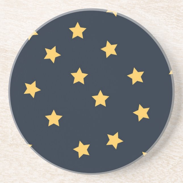 Dessous De Verre En Grès Motif d'étoiles (Devant)