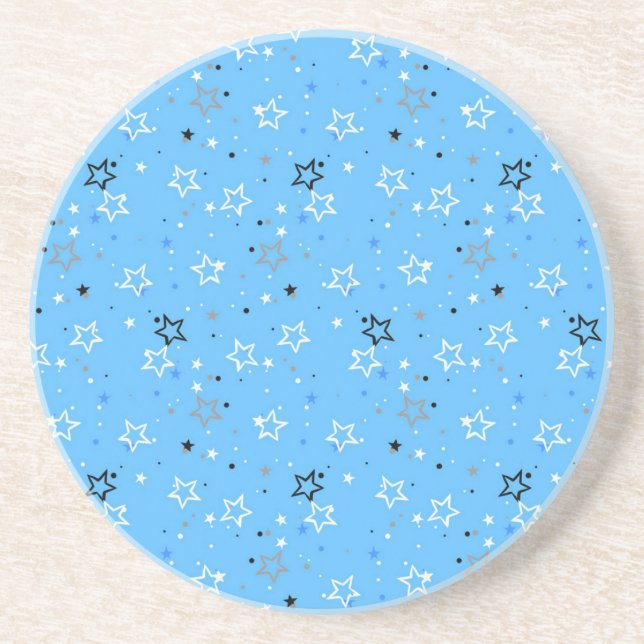 Dessous De Verre En Grès Motif d'étoiles (Devant)