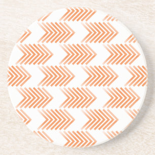 Dessous De Verre En Grès Motif d'Flèche de la tribu orange