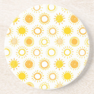 Dessous De Verre En Grès Motif Doodle