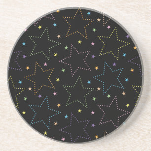 Dessous De Verre En Grès Motif du ciel de nuit étoilé