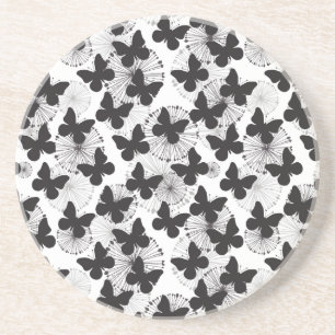 Dessous De Verre En Grès motif d'un papillon