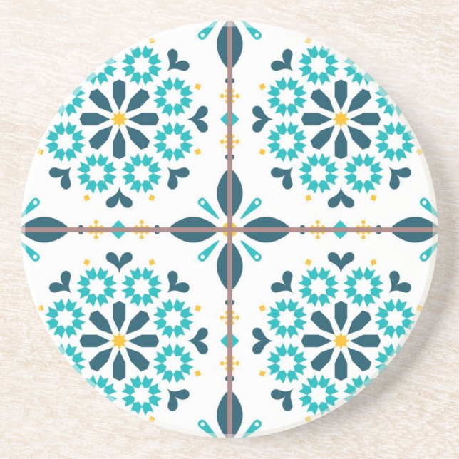 Dessous De Verre En Grès Motif en céramique (Devant)