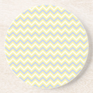 Dessous De Verre En Grès Motif en pastel de Chevron